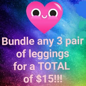 3 leggings for $15